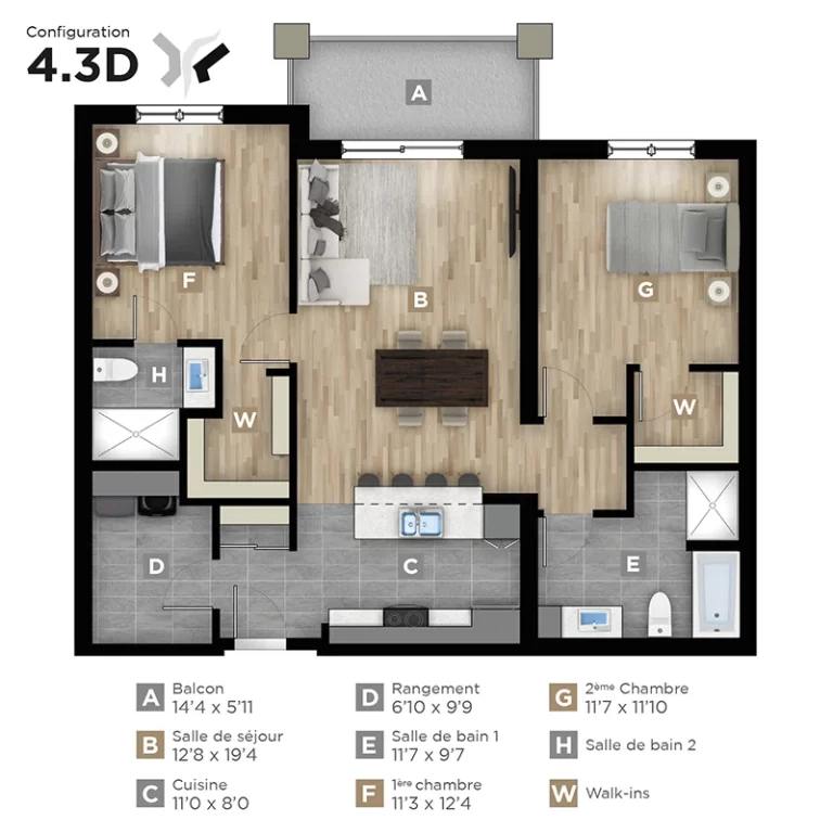 Le Rocher Phase1 Plan 4.3D