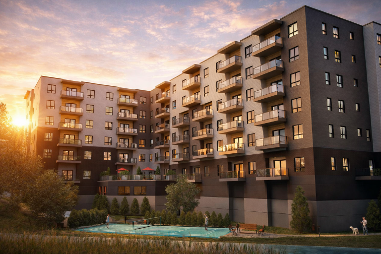 Condo LeRivya - Rendu 3D soleil couchant