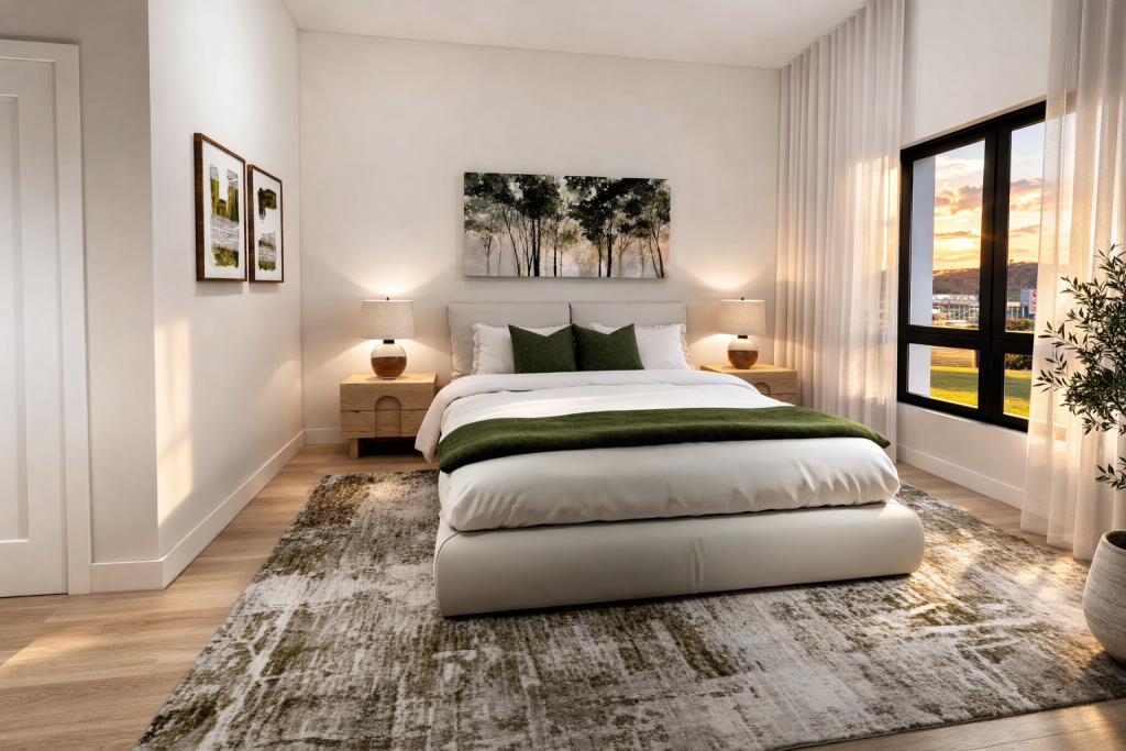 Condos Le RIVYA 55+ - chambre à coucher